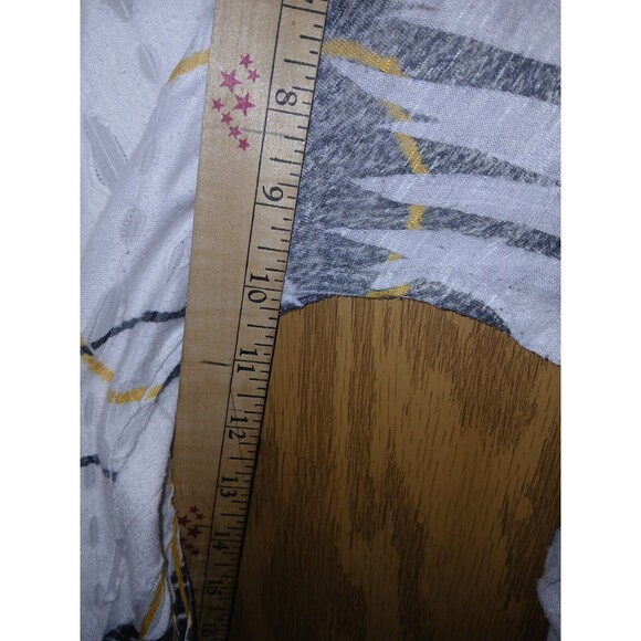 Jess & Jane Top White Abstract Print Womens XL Asymmetric Cut Out USA - Picture 8 of 12